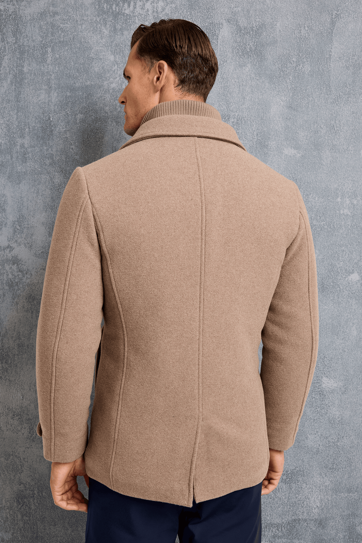THE FERMO ABRIGO TIPO PEACOAT