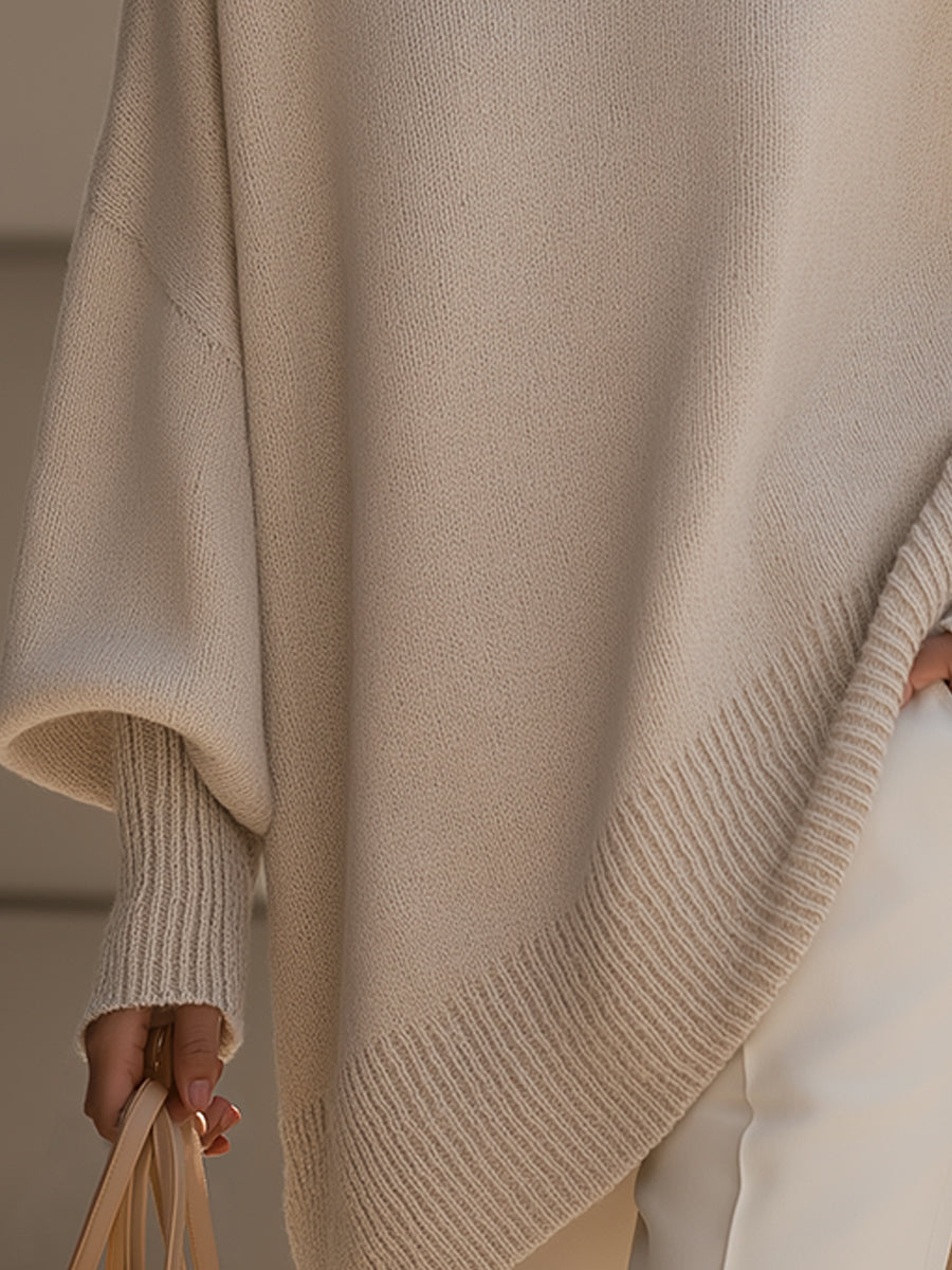 Isolde | Suéter de Punto Drapeado Oversize