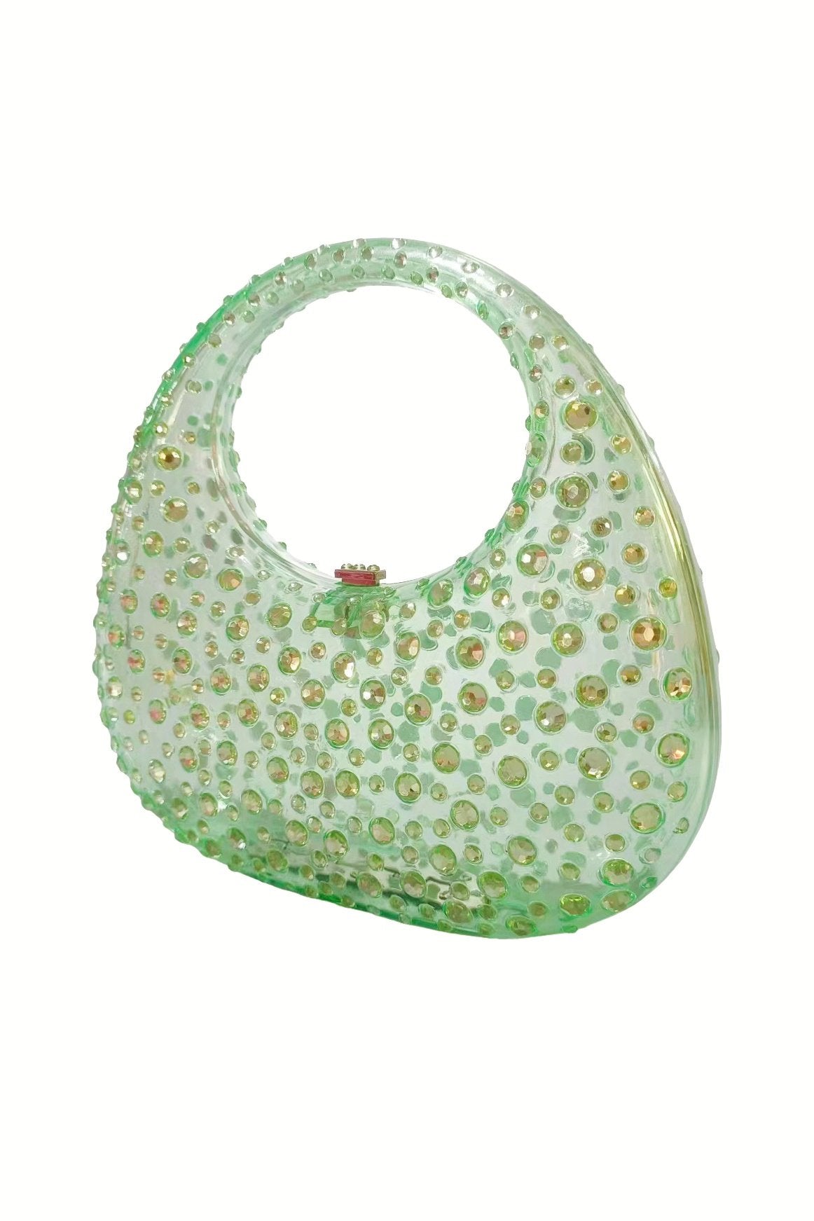 Bolso de Mano de Acrílico con Diamantes