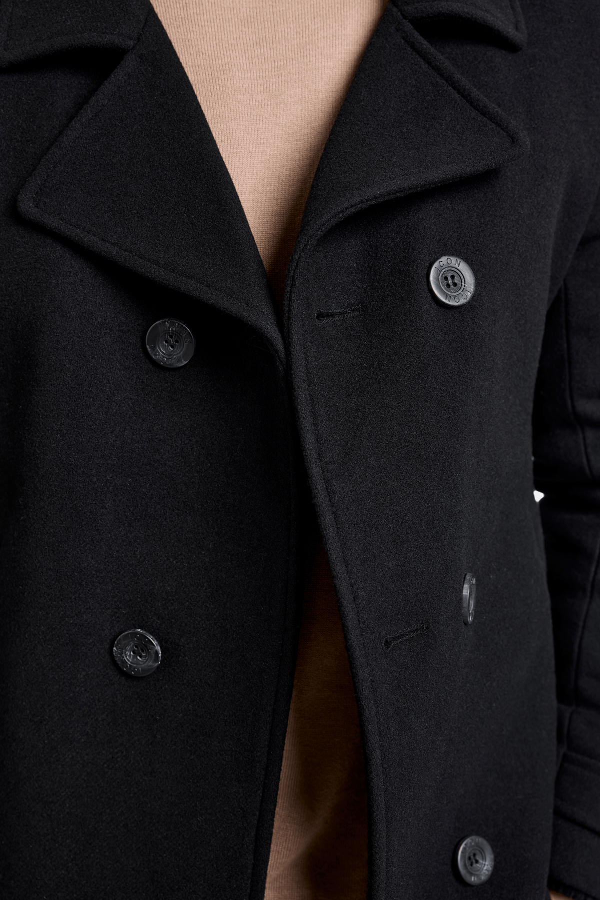 THE FERMO ABRIGO TIPO PEACOAT