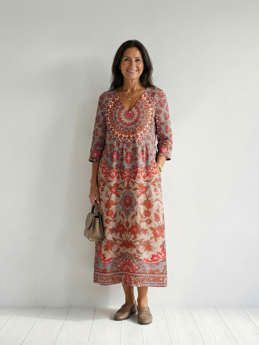 Logan | Vestido Midi de Ajuste Equilibrado