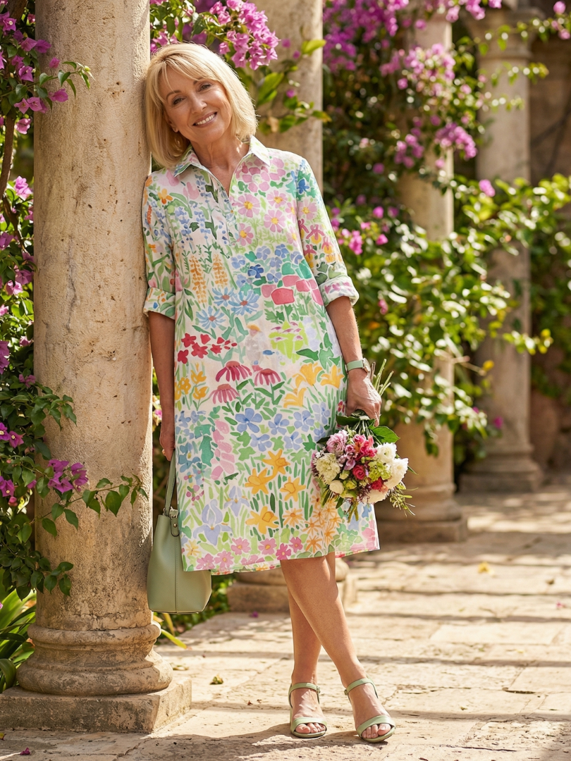 Leontine | Vestido de Día Floral