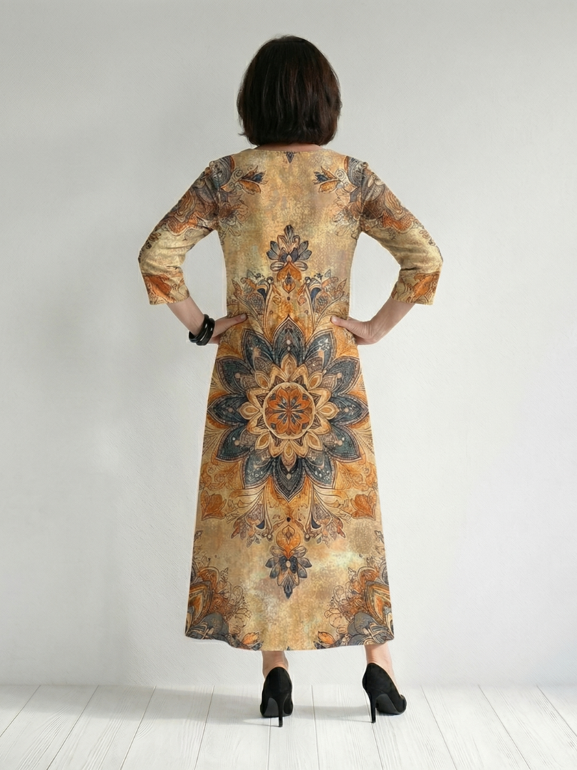 Damon | Vestido Midi Floral Suave