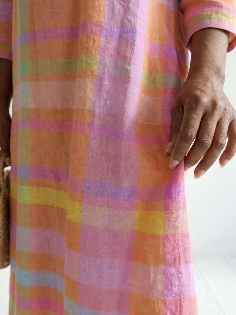 Tessa | Vestido Midi de Rayas y Caída Fácil