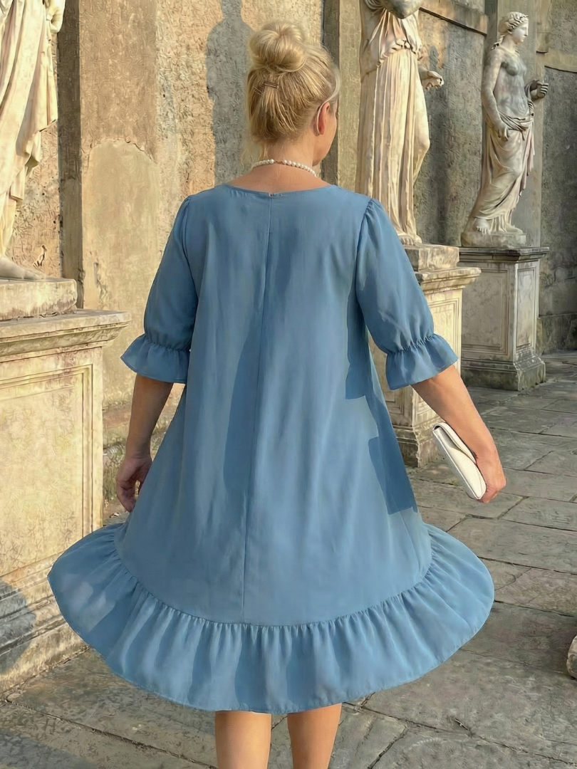 Daven | Vestido de Día con Volantes