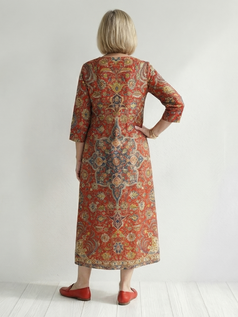 Carter | Vestido Midi Patchwork Cómodo