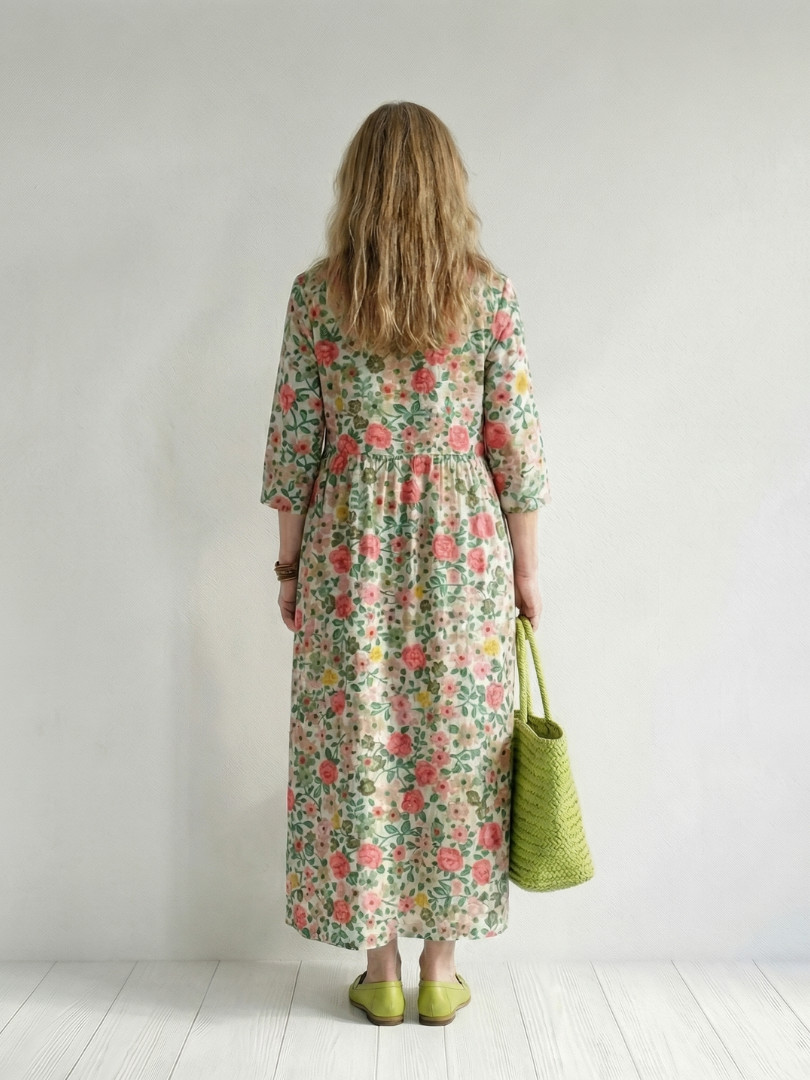 Colin | Vestido Midi Floral Disperso