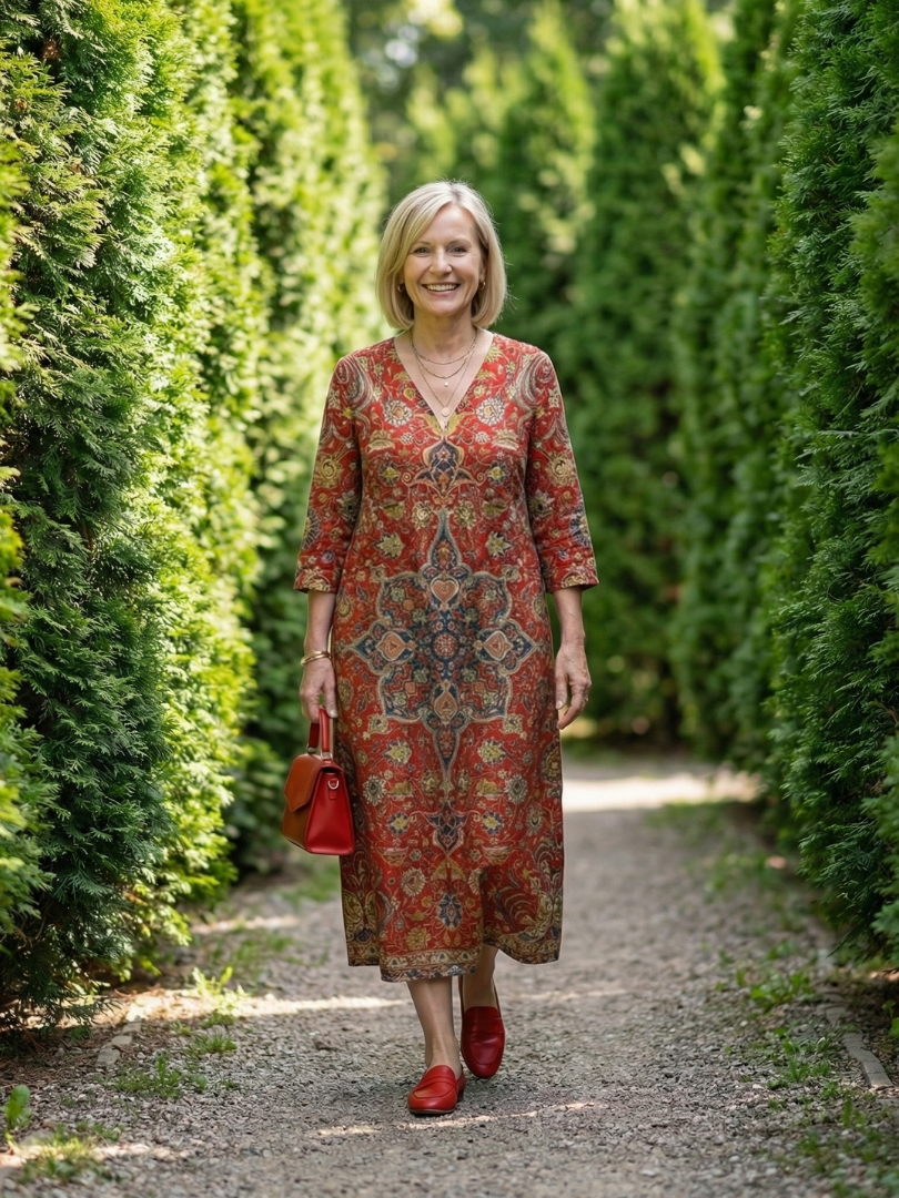 Carter | Vestido Midi Patchwork Cómodo
