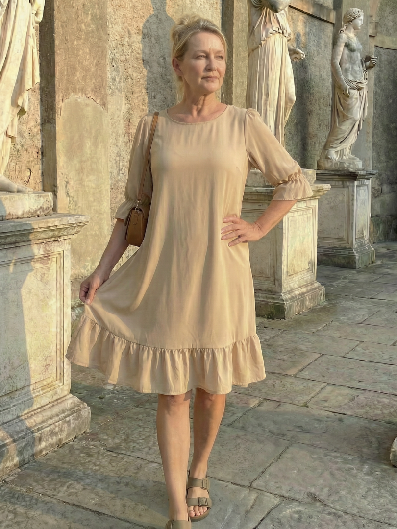 Daven | Vestido de Día con Volantes