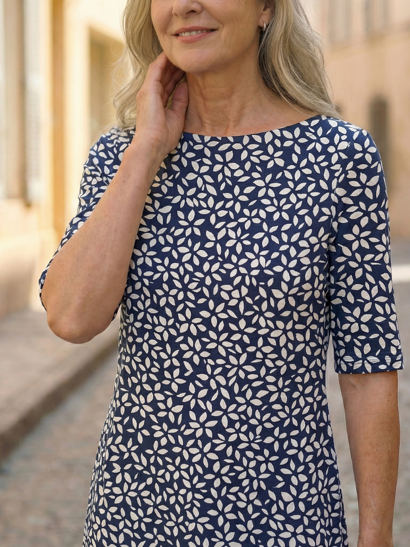 Uriah | Vestido con Estampado Costero