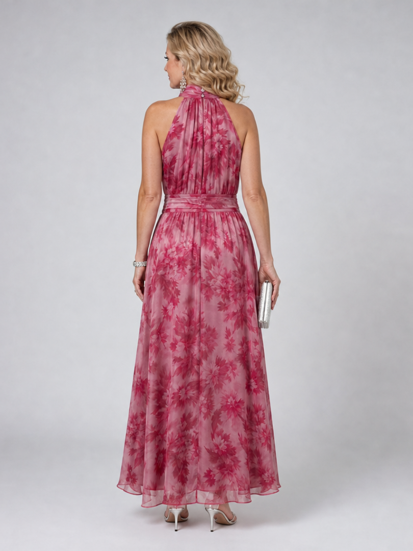 Avien™ Vestido Midi Suave con Cuello Halter
