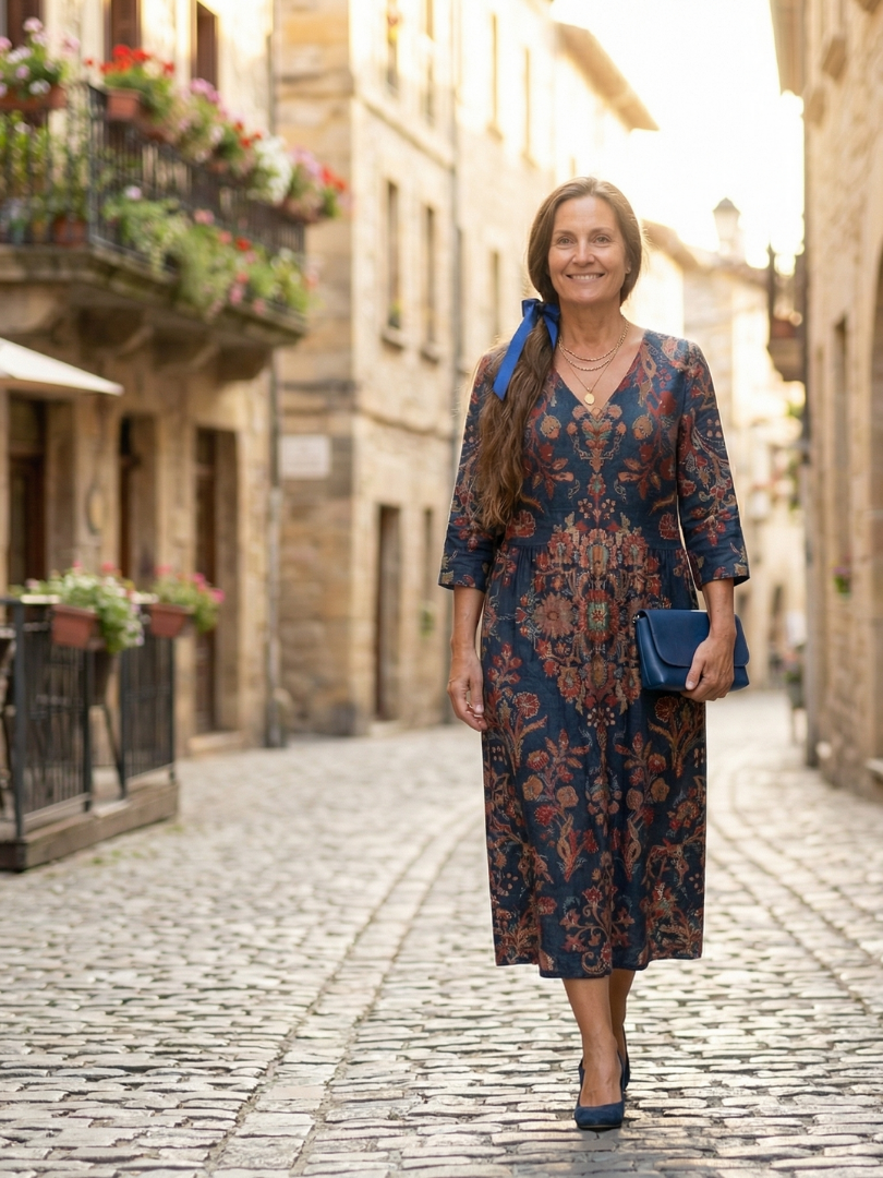 Ivy | Vestido Midi de Forma Suave