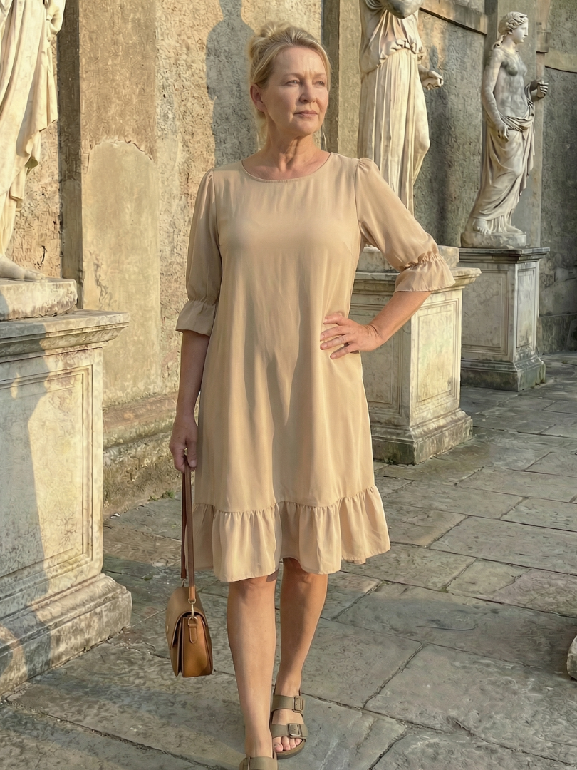 Daven | Vestido de Día con Volantes