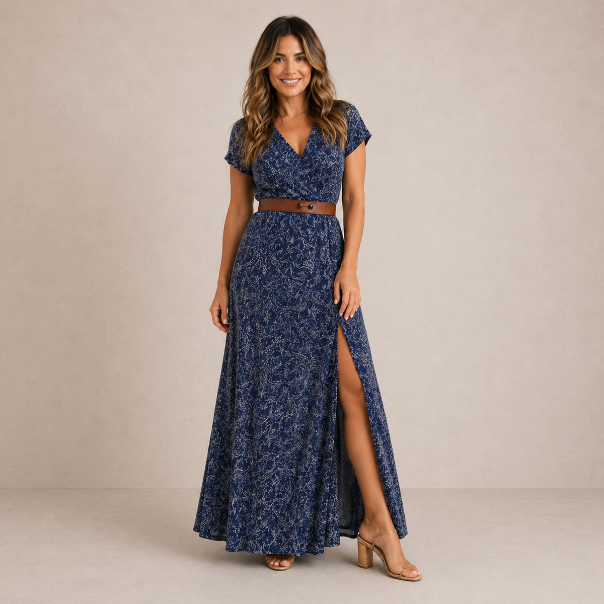 CASSIDY | Vestido Maxi Floral Boho para un Estilo Fluido de Verano