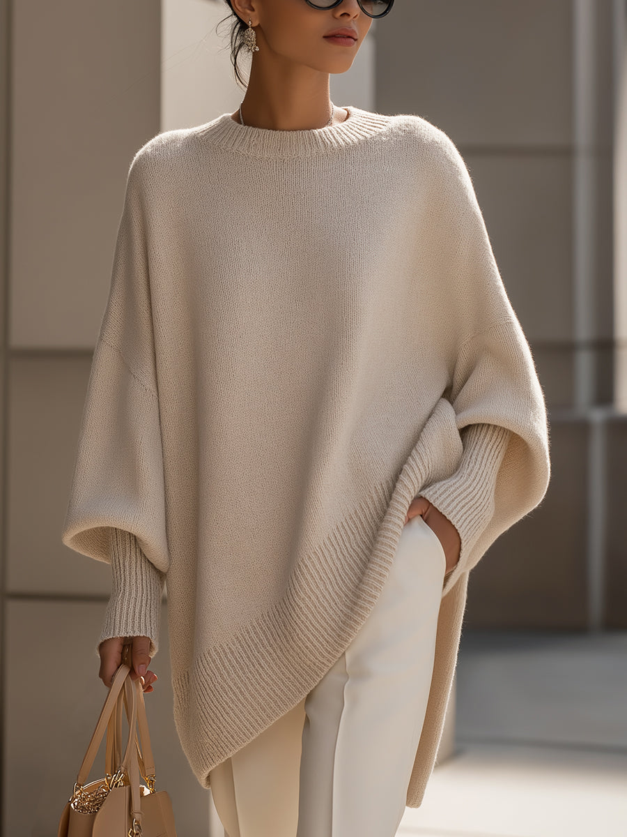 Isolde | Suéter de Punto Drapeado Oversize