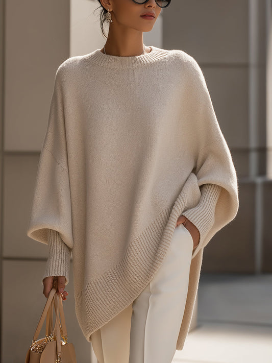 Isolde | Suéter de Punto Drapeado Oversize