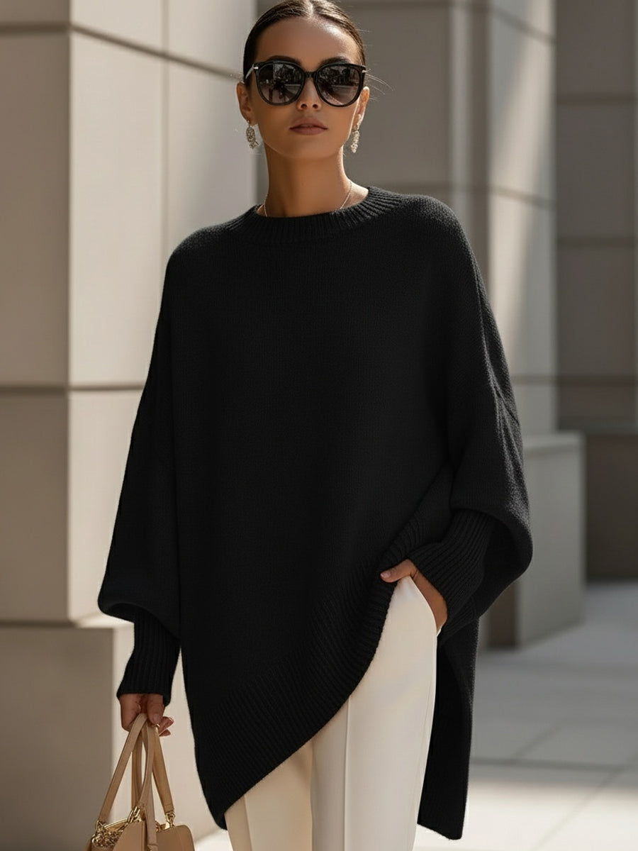 Isolde | Suéter de Punto Drapeado Oversize