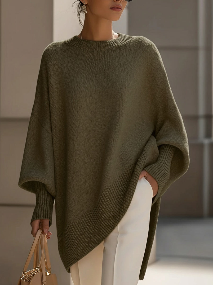 Isolde | Suéter de Punto Drapeado Oversize