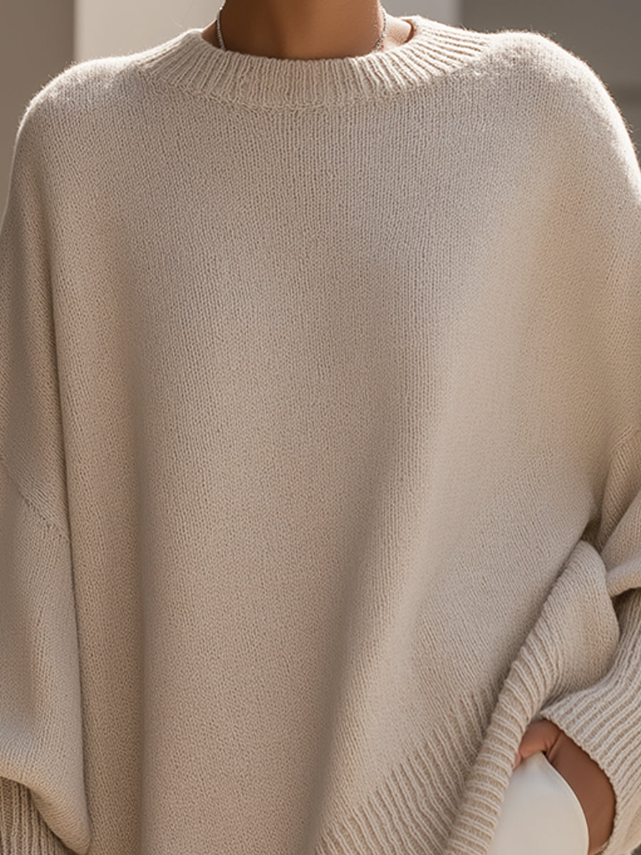 Isolde | Suéter de Punto Drapeado Oversize