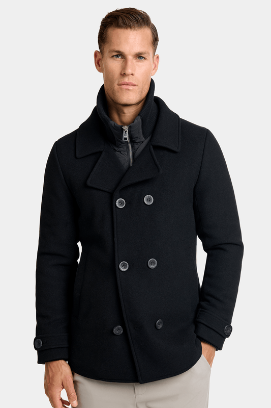 THE FERMO ABRIGO TIPO PEACOAT