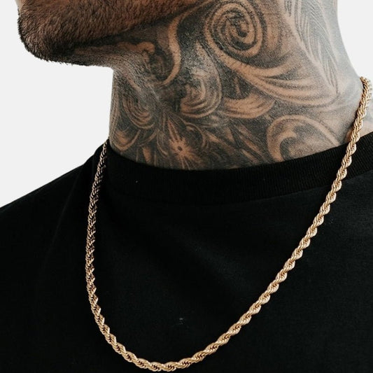 Collar Twist de Acero Inoxidable para Hombre
