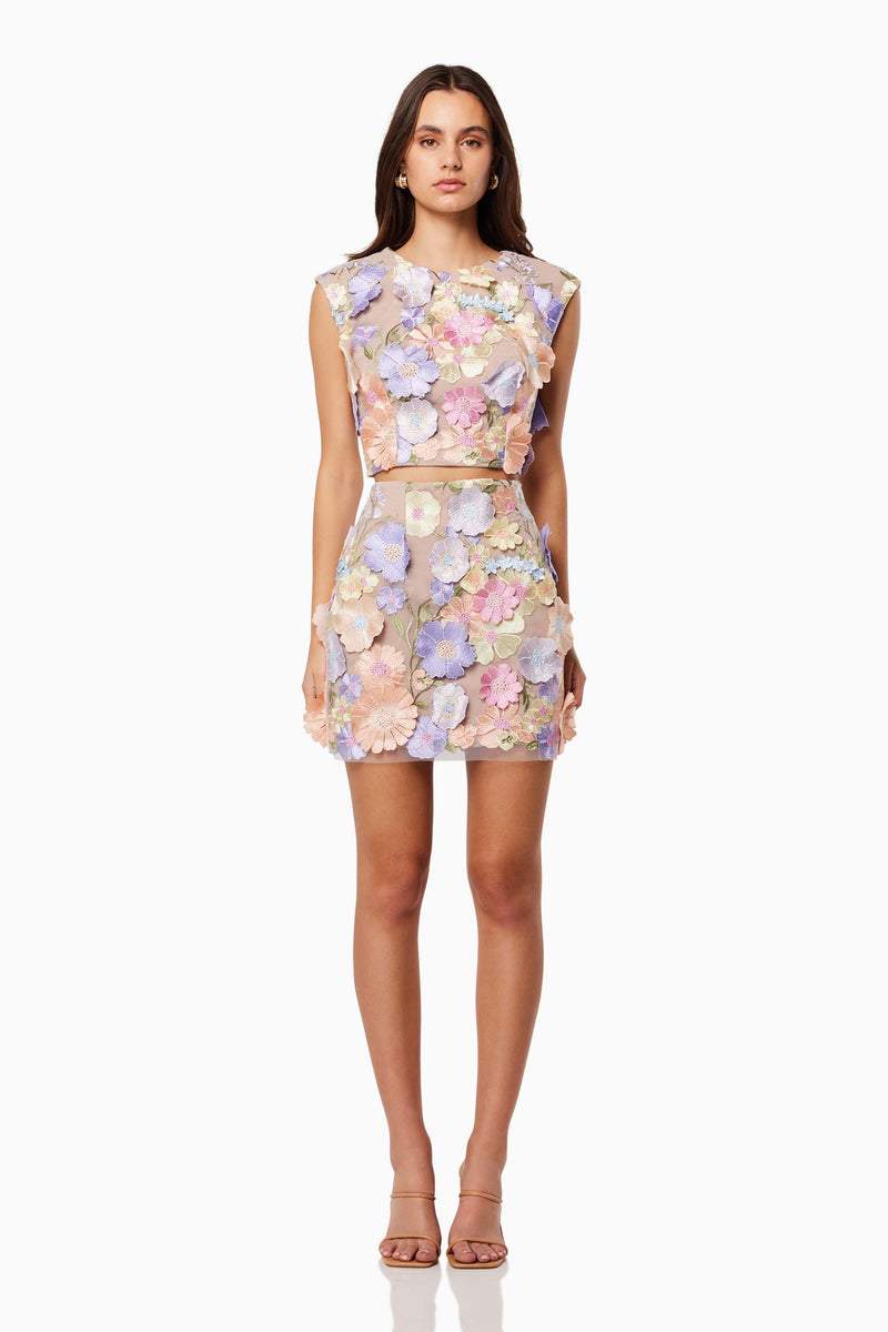 Conjunto Mini Bordado Floral Bianca
