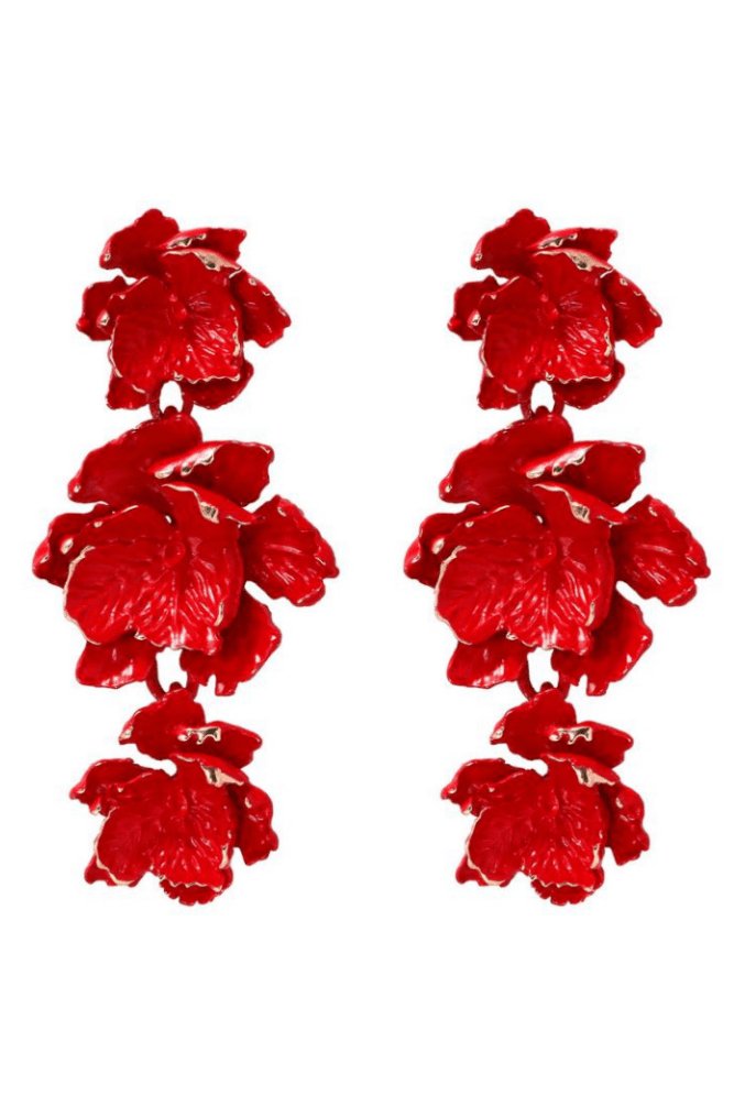 Aretes de Flor Barnizada Phyllis